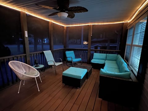 Enjoy a relaxing evening on the screened in porch