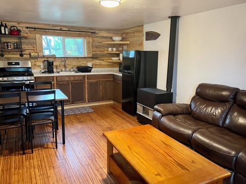 living room + kitchen