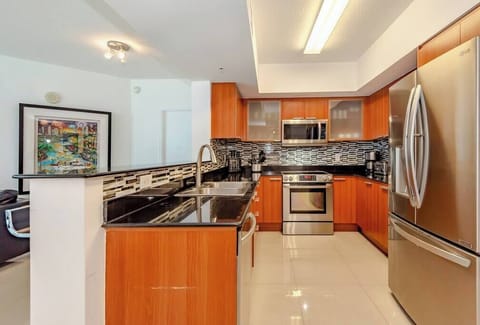 Fully equipped, modern kitchen for all your cooking needs.