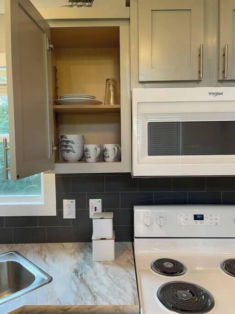 Fully stocked kitchen