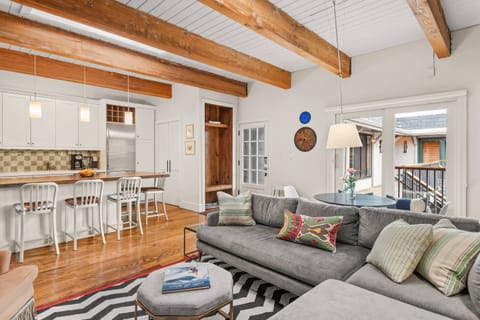Beautiful wood floors, distinctive artwork and comfortable furnishings create a very welcoming space to unwind.