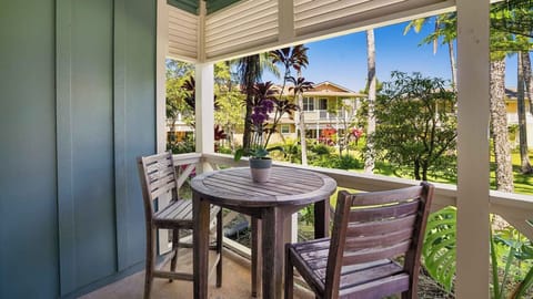 Nihilani at Princeville Resort #28B - Covered Bistro Dining Lanai - Parrish Kauai