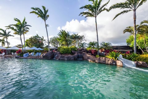 Take a dip in this resort styled pool on site