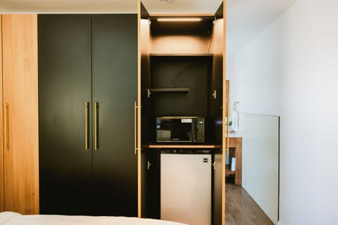 Premium bedding, memory foam beds, blackout drapes, free WiFi