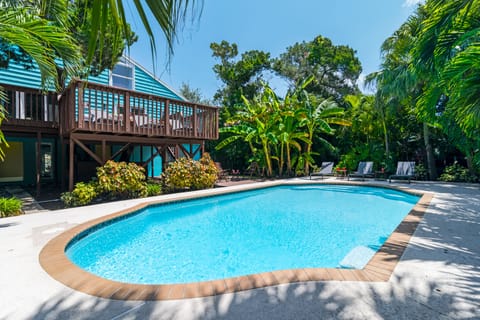 Dive into tropical bliss with your private, palm-lined heated pool—designed for sun-soaked days and starry night dips.