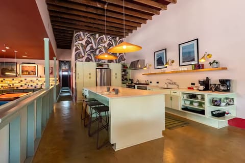 Kitchen Full Stocked at the NOLA Pink Palace
