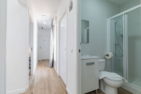 Economy Double Room, 1 Double Bed, Non Smoking, Shared Bathroom | Bathroom | Shower, hair dryer, soap, toilet paper