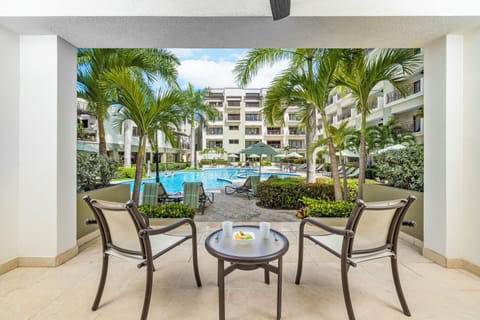 Apartment, 1 King Bed with Sofa bed, Pool View | Terrace/patio