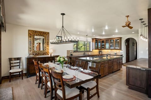Large dining room with extending table to seat the whole family