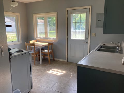 Eat in kitchen with small table that seats 3.