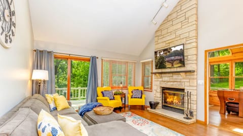 Comfortable living room for all to relax in.