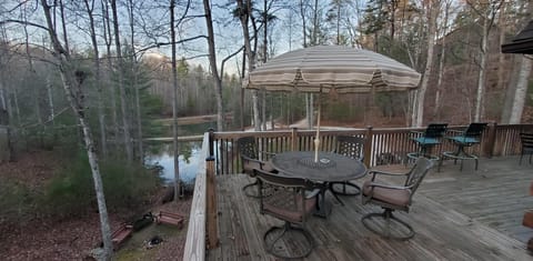 View of Deerwater lake and private Pond