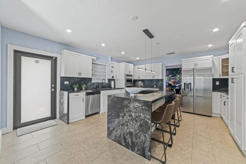 Elevate your cooking experience with our exquisitely renovated kitchen.