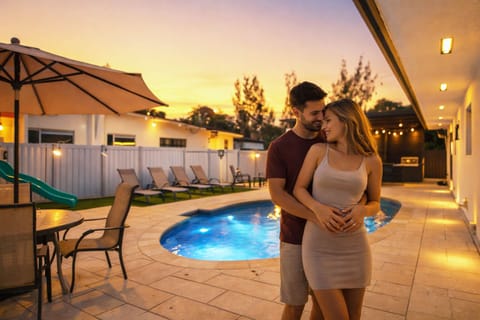 Dive into luxury with our heated pool.