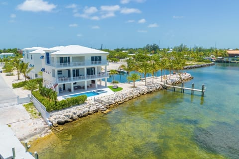 Aerial shot - large property with breath taking ocean views