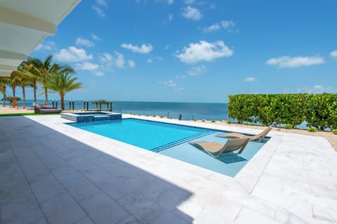 Large pool overlooking the ocean view with heater/chiller for all year access!