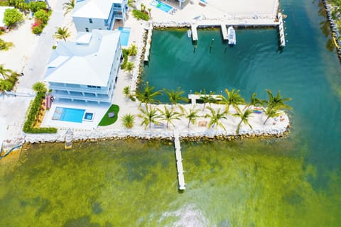 Aerial shot - large property with breath taking ocean views