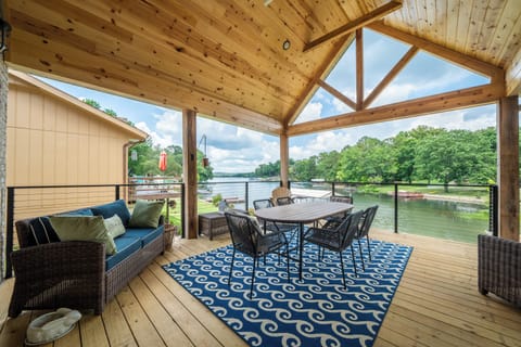 Take in the views in our comfortable covered area on the back deck!