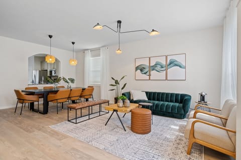 Relax and unwind in the stylish and inviting living room.