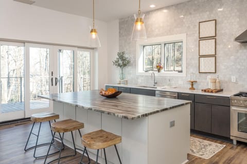 Hangout at the island while dinner is being prepared