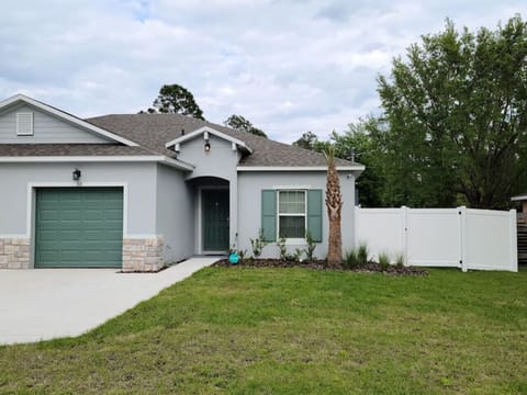 Front of house in beautiful, quiet neighborhood