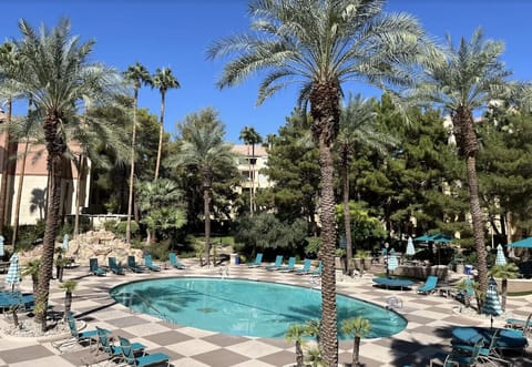 Pools and lounging.