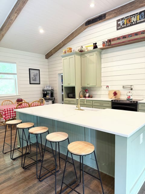 Breakfast at the bar in the chef's kitchen! Whip up something incredible!