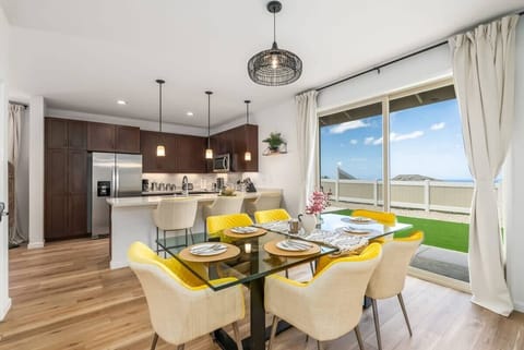 Bright dining area perfect for family-style meals