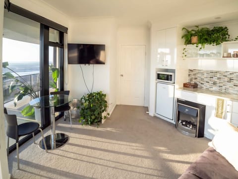 Standard Apartment, 1 King Bed, Non Smoking, Balcony (apartment) | Living area | 50-inch Smart TV with digital channels