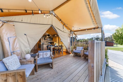 Glamping Miners Tent (6 Berth-Enhanced tent) | Terrace/patio