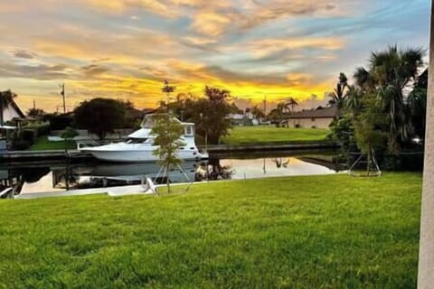 Sunset from rear yard