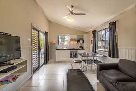 2 Bedroom Deluxe Cabin | Living area | TV