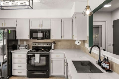 Fully stocked kitchen with coffee bar, spices, and all the tools you need 🍳☕