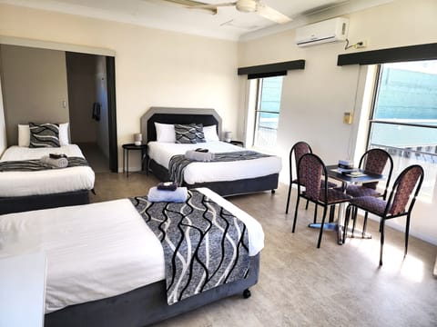 Family Room, Non Smoking, Kitchen (Queen Room / Family Room) | Laptop workspace, iron/ironing board, WiFi (free), bed sheets