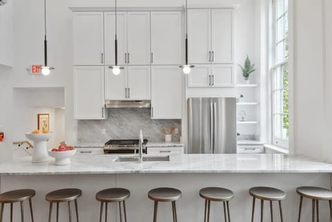 Unit 201 | Kitchen | Fully Equipped Kitchen | Essential Cookware | Open Access to Living Area