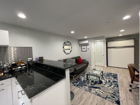 Living Room w/ Full Size Murphy Bed, closed View