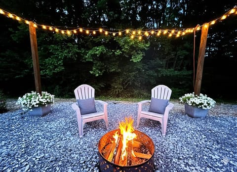 Quiet evenings under the string lights — the perfect place to unwind after a day exploring Lake Guntersville.