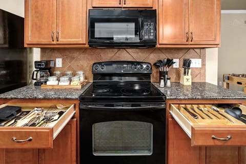 Kitchen is fully equipped so that you can feel like home for long stays.