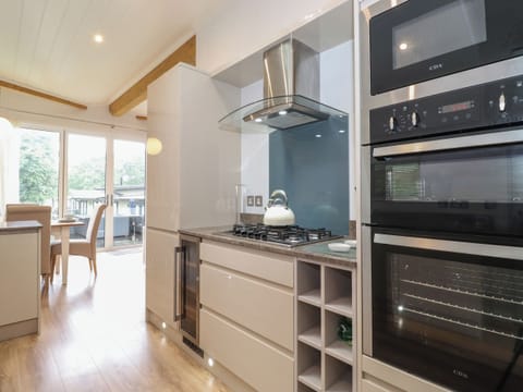 Fridge, dishwasher, electric kettle, toaster