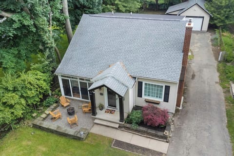 Arial view of the house.