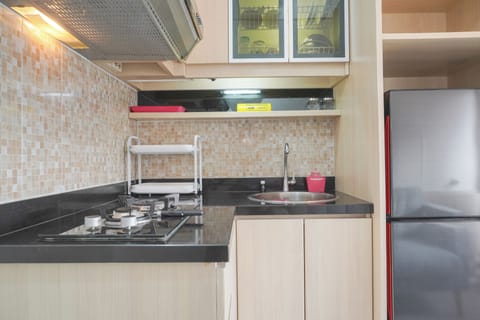 Apartment | Private kitchen | Full-size fridge, stovetop