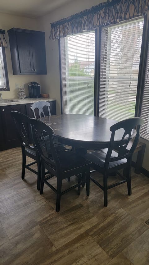 Kitchen table with bench