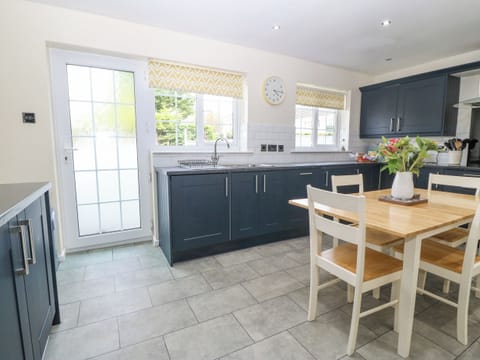 Fridge, dishwasher, electric kettle, toaster