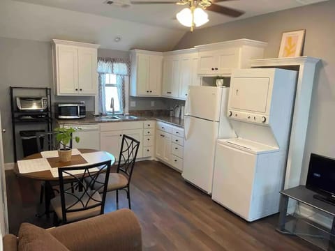 Kitchen from the living area.