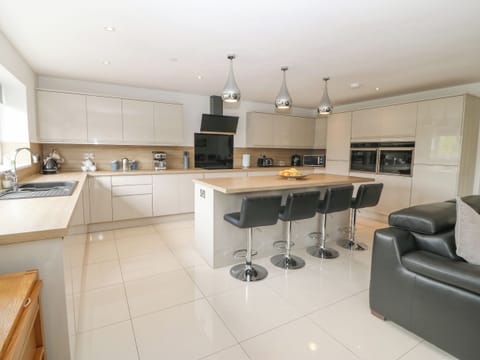 Fridge, dishwasher, electric kettle, toaster