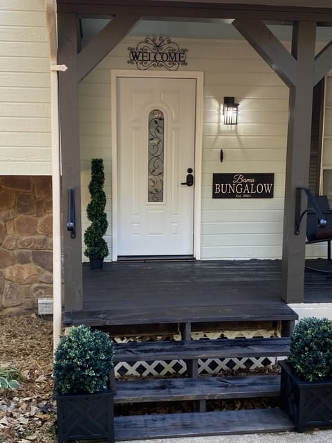 Bama Bungalow Front Door Entrance. 
