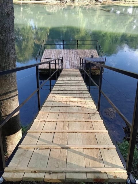 New ramp to fishing dock.