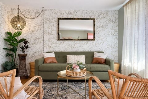 Thoughtfully designed seating area with room to unwind, read, or gather with friends.