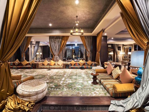 Breakfast, lunch, dinner served; international cuisine, pool views 