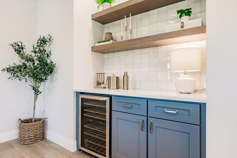 Mini Bar with Wine Cooler.